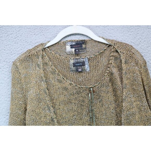 Double U Open Knit Tank and Cardigan-Size Medium-Gold Sparkle-Rare - Picture 7 of 16